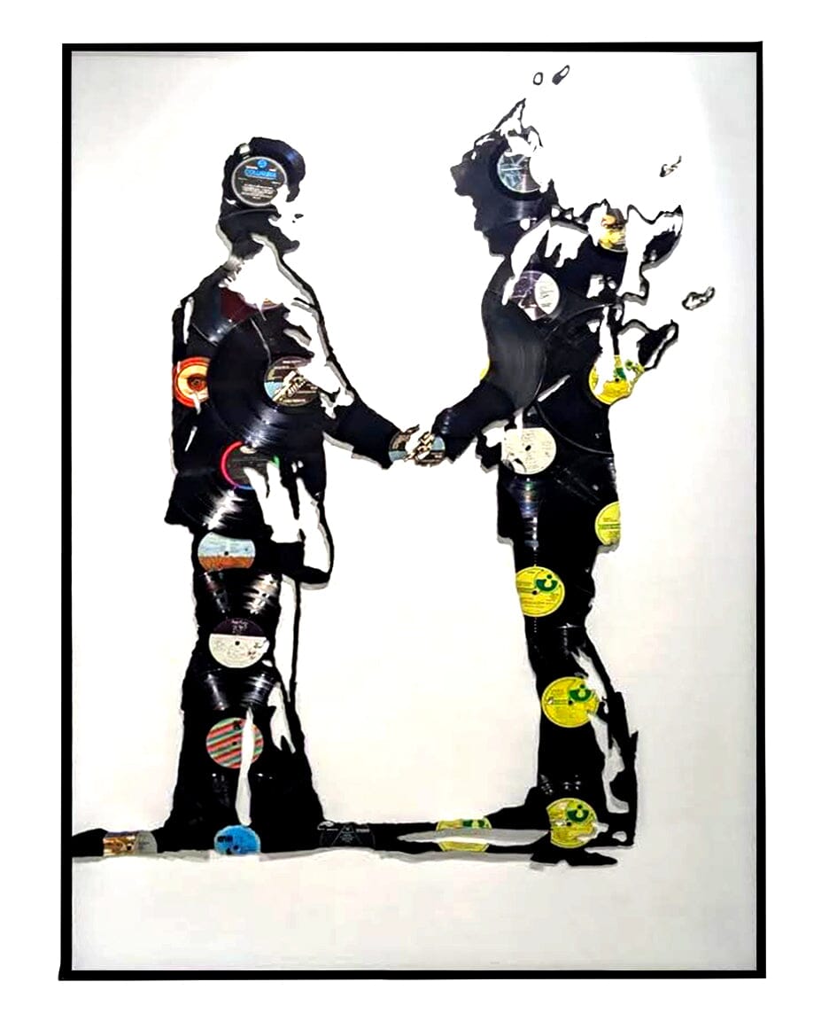 Wish You Were Here Original Deadwax Art