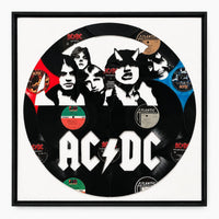 AC/DC Wall Art Deadwax Art 