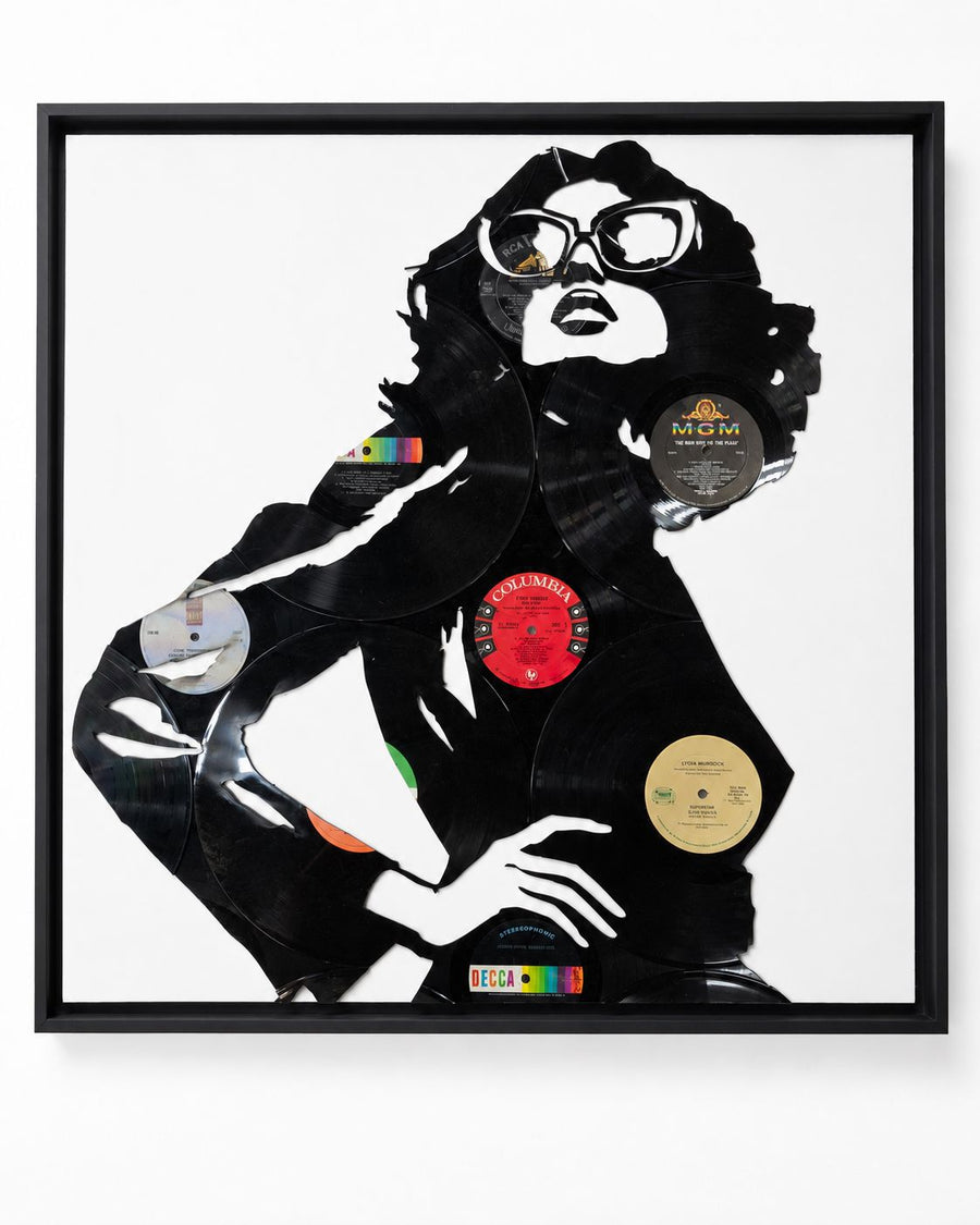 Champagne Energy Wall Art Deadwax Art 