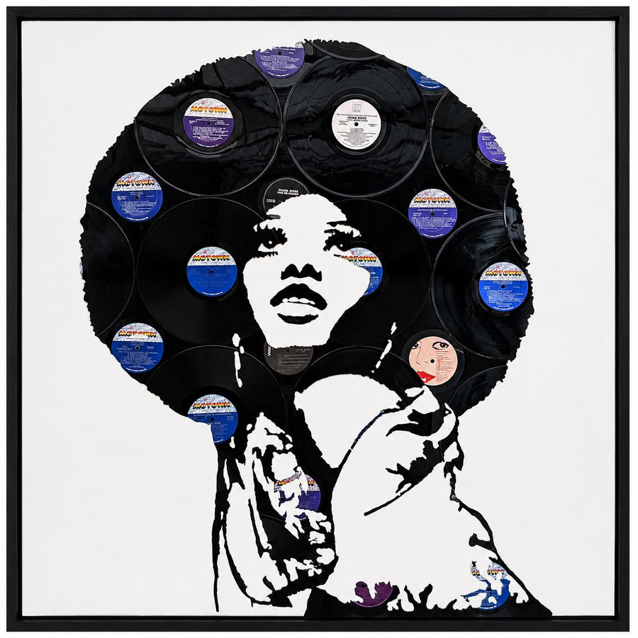 Diana Ross Wall Art Deadwax Art 