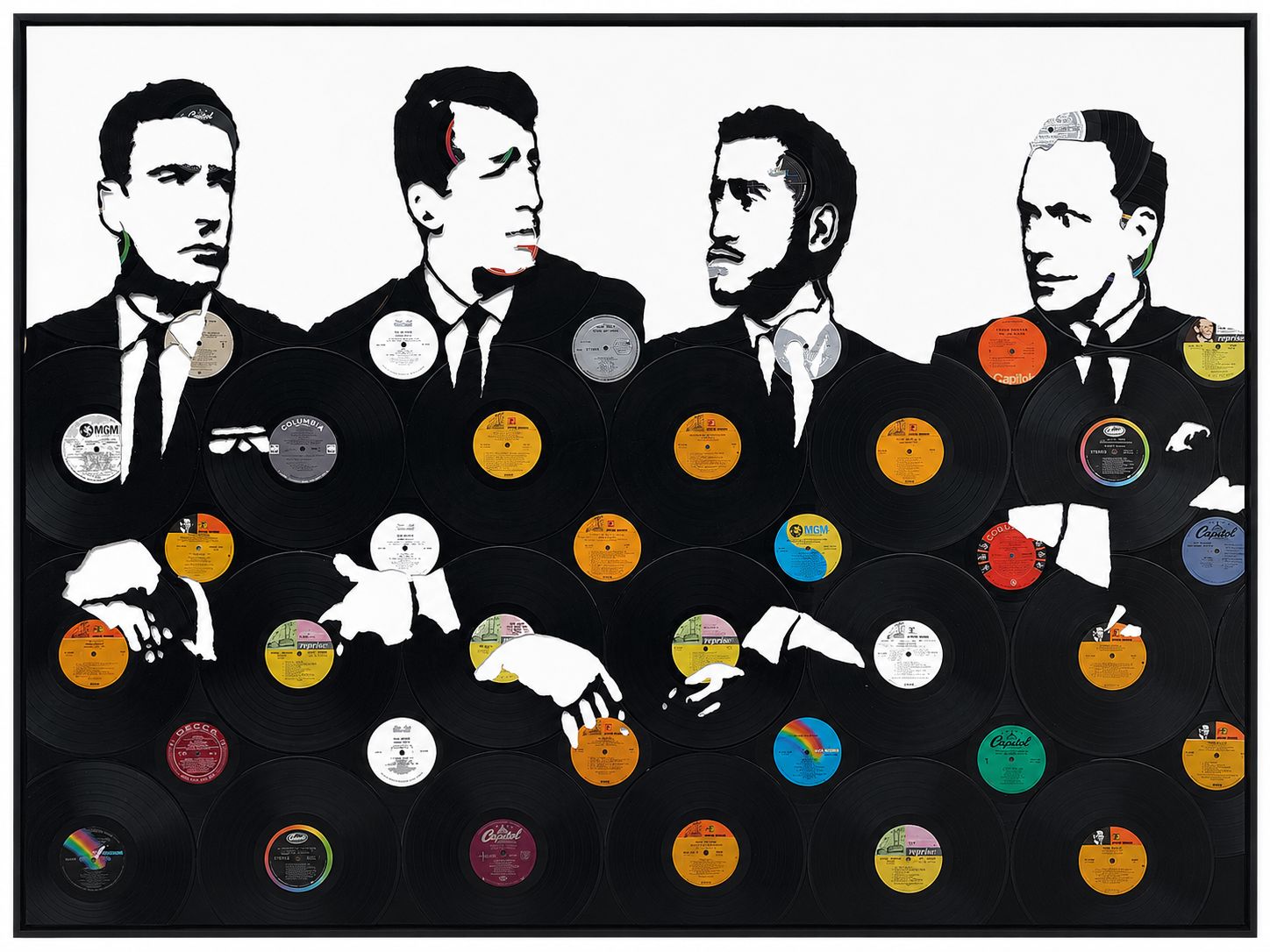 Rat Pack Wall Art Deadwax Art 